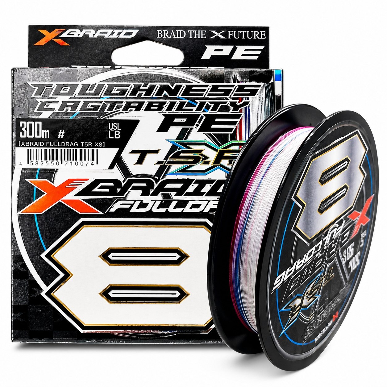 Linha Multifilamento XBraid Fulldrag X8 TSR 300m