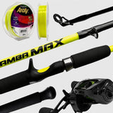 Kit Vara New Tamba+ Carretilha New CROBAT + Linha Mono 40lb