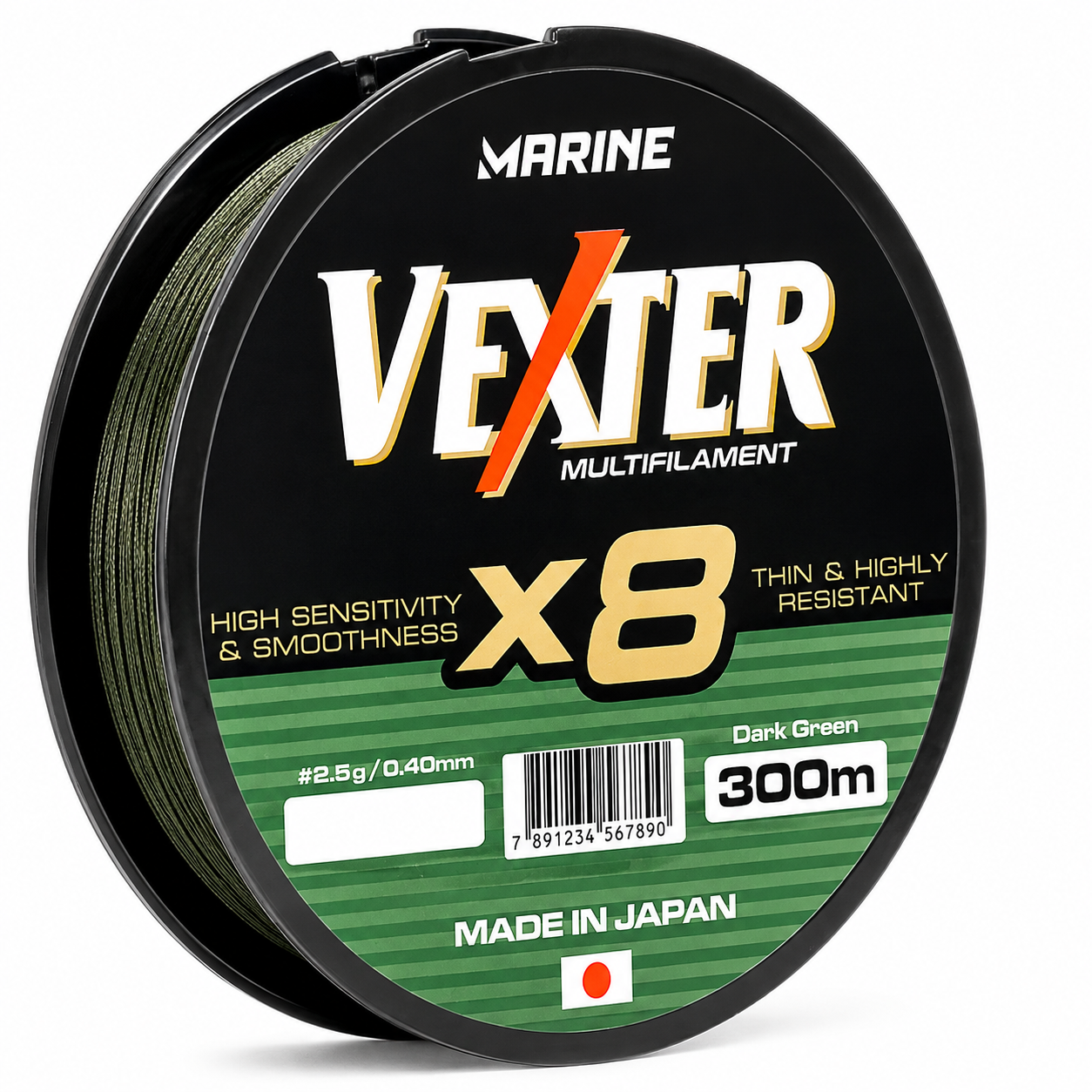 Linha Multifilamento Marine Sports Vexter X8 300m