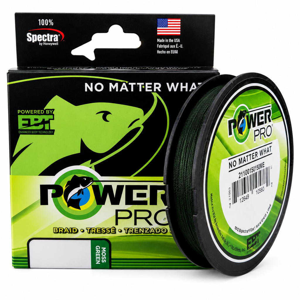 Linha Multifilamento Power Pro 300yds 275m Verde Musgo