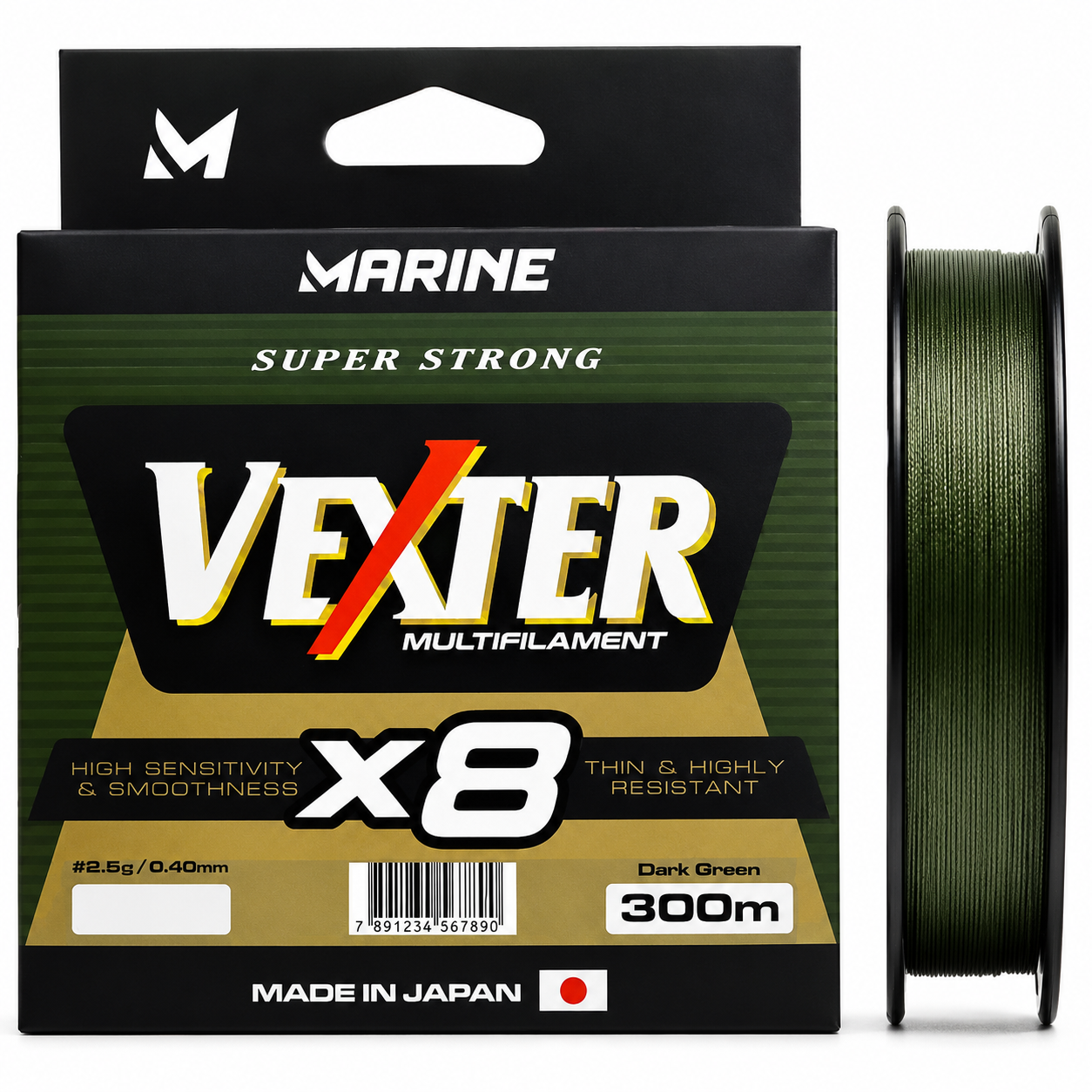 Linha Multifilamento Marine Sports Vexter X8 300m